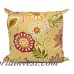 TK Classics Golden Floral Outdoor Throw Pillow TKCL1091